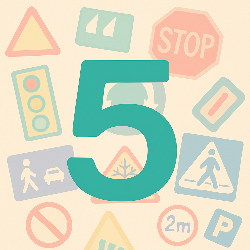 Logo aplikacji Prawko na 5